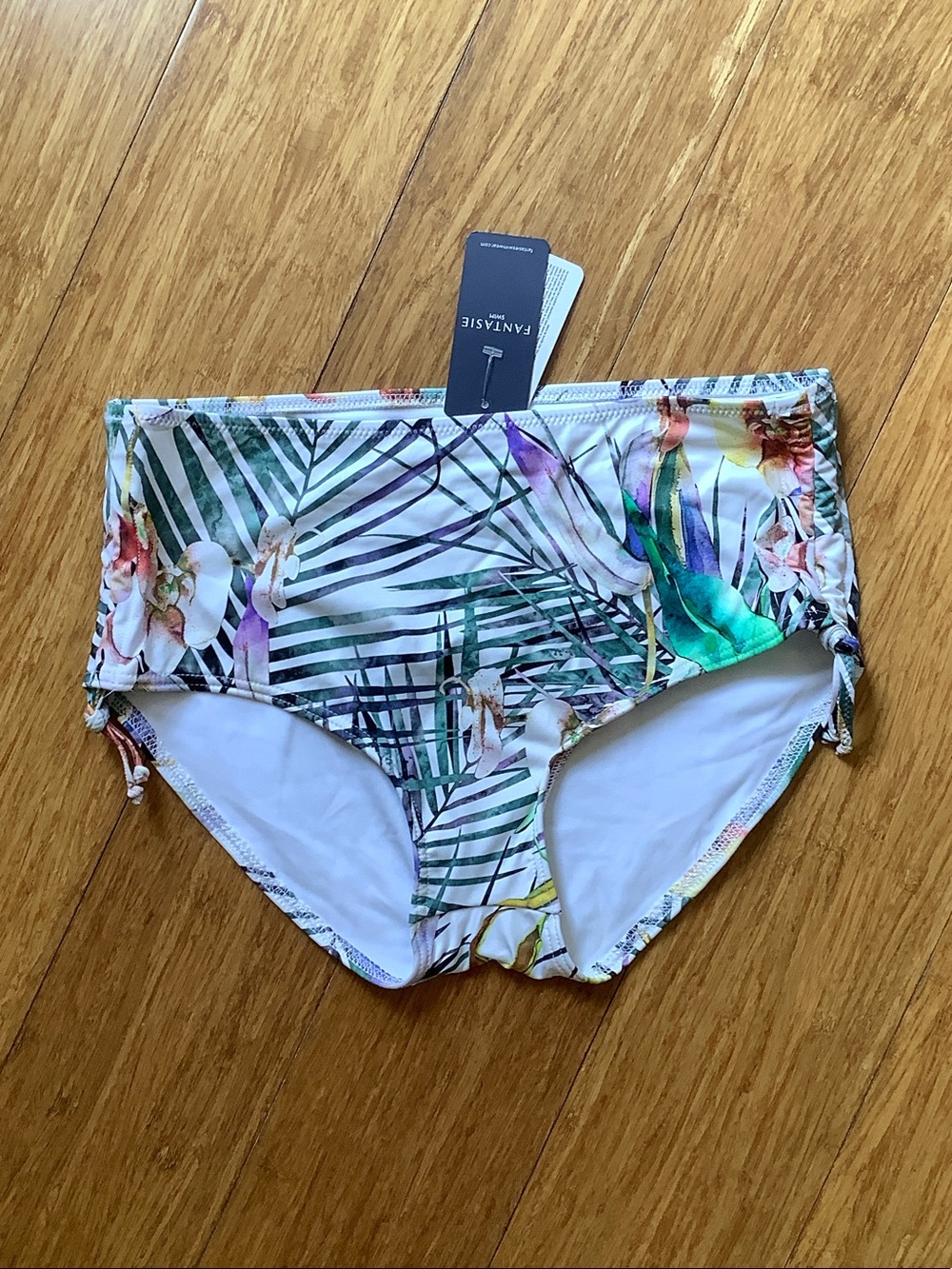 Fantaisie Tropical Print High-Waist Bikini Bottoms - Multi